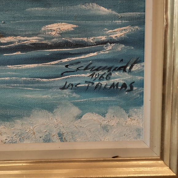 "Las Palmas", 1968 by artist, Schmidt - Picture 3 of 4